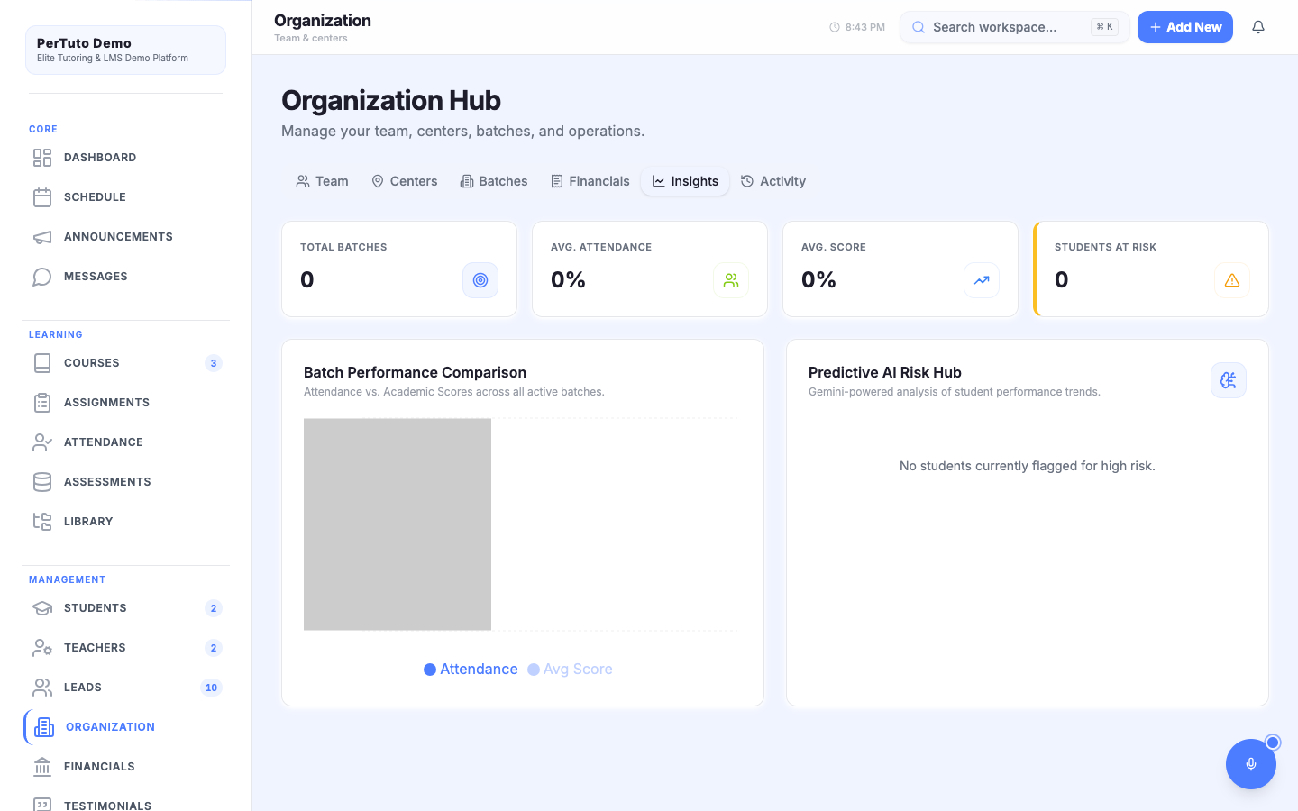 PerTuto parent reports tool